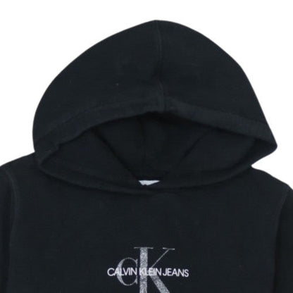 Calvin Klein Jeans Men's Black Logo Pullover Hoodie Size L