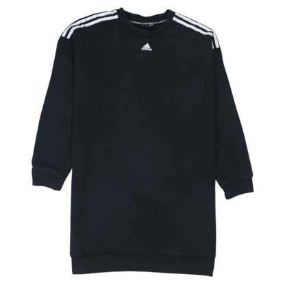 Adidas Mens Black Crew Neck Long Sleeve Pullover Sweatshirt L