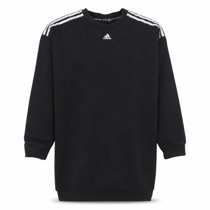 Adidas Mens Black Crew Neck Long Sleeve Pullover Sweatshirt L