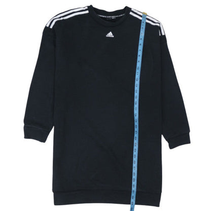 Adidas Mens Black Crew Neck Long Sleeve Pullover Sweatshirt L