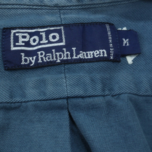 Polo Ralph Lauren Men's Blue Medium Cotton Button-Up Shirt