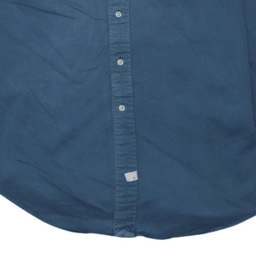 Polo Ralph Lauren Men's Blue Medium Cotton Button-Up Shirt