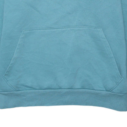 Puma Womens Blue Pullover Hoodie L Cotton Fleece Casual Sweatshirt