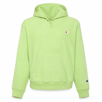Champion Men's Green Pullover Hoodie L Fleece Reverse Weave