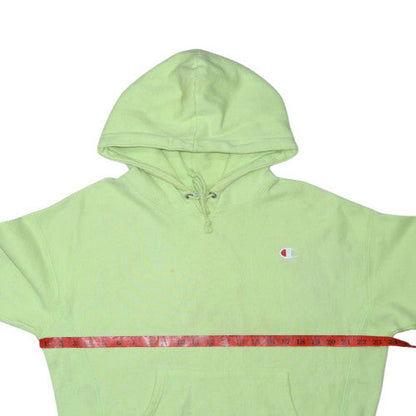 Champion Men's Green Pullover Hoodie L Fleece Reverse Weave