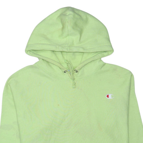 Champion Men's Green Pullover Hoodie L Fleece Reverse Weave
