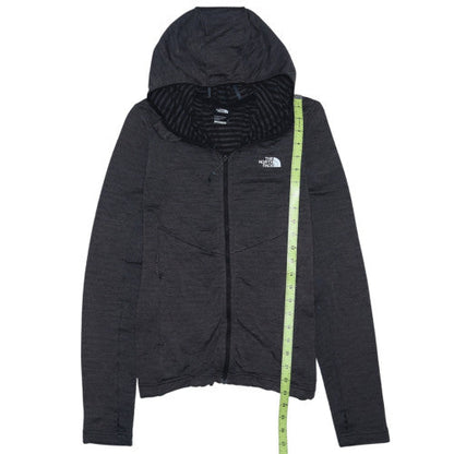 The North Face Womens Black Slim Fit Hooded Full Zip Jacket Size S