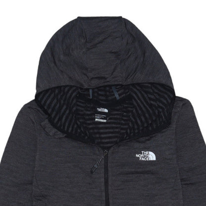 The North Face Womens Black Slim Fit Hooded Full Zip Jacket Size S