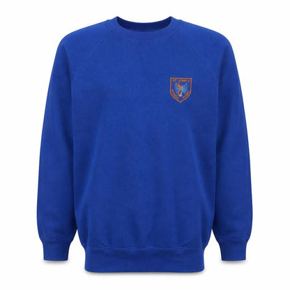 Russell Men’s Blue Pullover Sweatshirt Embroidered St John’s M