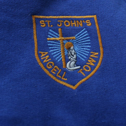 Russell Men’s Blue Pullover Sweatshirt Embroidered St John’s M