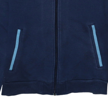 Adidas Mens Blue Full Zip Hoodie Size S Sports Fleece Jacket