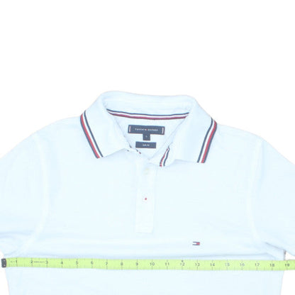 Tommy Hilfiger Men's White Cotton Short Sleeve Polo Shirt M