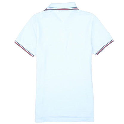 Tommy Hilfiger Men's White Cotton Short Sleeve Polo Shirt M