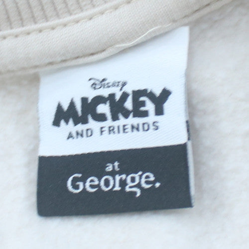 George Men’s Beige Mickey Mouse Winter Club XL Pullover Sweatshirt