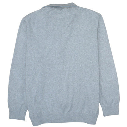 Timberland Men’s Grey Cotton Full Zip Collared Jumper 3XL