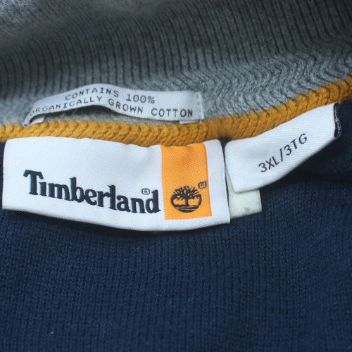 Timberland Men’s Grey Cotton Full Zip Collared Jumper 3XL