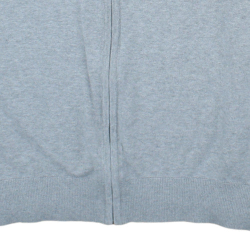 Timberland Men’s Grey Cotton Full Zip Collared Jumper 3XL