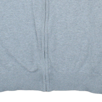 Timberland Men’s Grey Cotton Full Zip Collared Jumper 3XL
