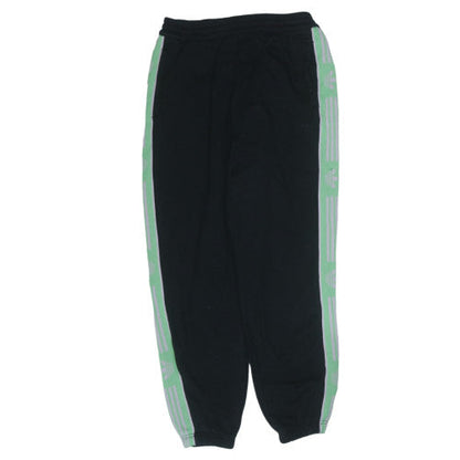 Adidas Mens Black 2XL Track Pants Side Stripe Joggers