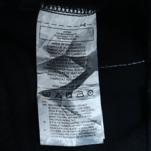 Adidas Mens Black 2XL Track Pants Side Stripe Joggers