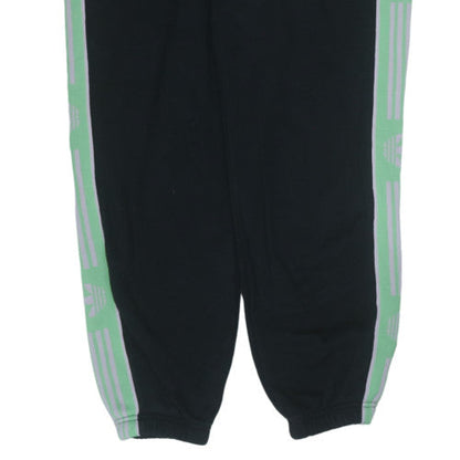 Adidas Mens Black 2XL Track Pants Side Stripe Joggers