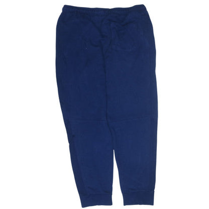 Puma Men's Blue Jogger Sweatpants L Fleece Training Trousers