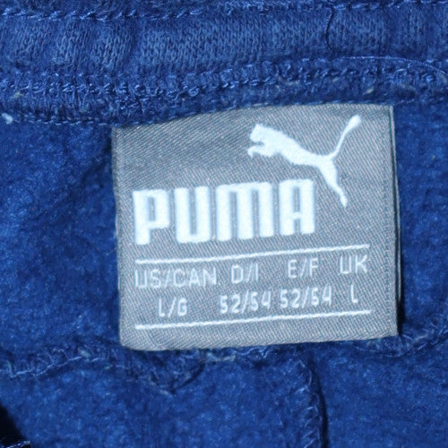 Puma Men's Blue Jogger Sweatpants L Fleece Training Trousers