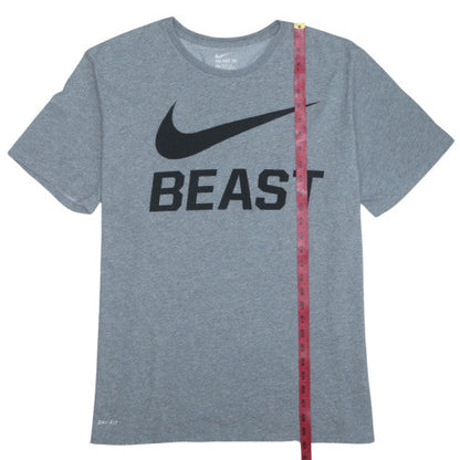 Nike Men's Grey Dri-Fit Crew Neck Athletic T-Shirt XXL