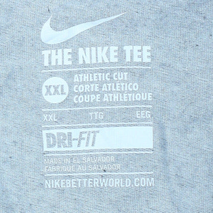Nike Men's Grey Dri-Fit Crew Neck Athletic T-Shirt XXL