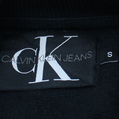 Calvin Klein Jeans Men's Black Small Pullover Sweatshirt Logo Crew Neck