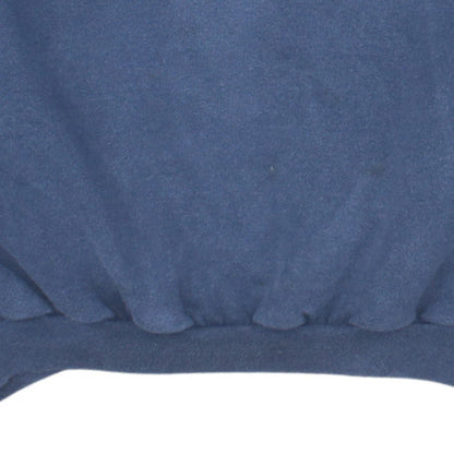Quiksilver Mens Blue Pullover Fleece Sweatshirt M Retro Logo