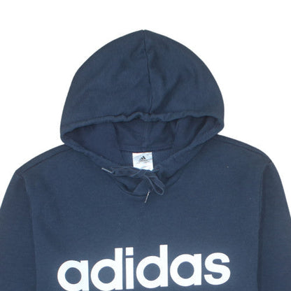 Adidas Men's Navy Blue Pullover Hoodie XL Cotton Blend