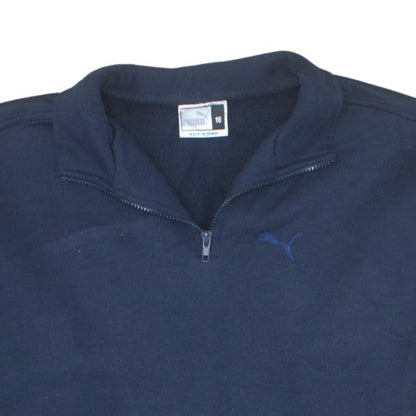 Puma Teens Blue 1/4 Zip Fleece Pullover Sweatshirt Size 16