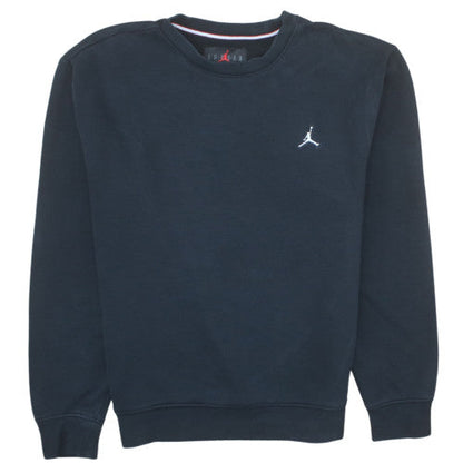 Jordan Men’s Black Crew Neck Pullover Sweatshirt Size S Regular Fit