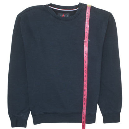 Jordan Men’s Black Crew Neck Pullover Sweatshirt Size S Regular Fit