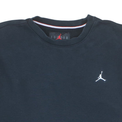 Jordan Men’s Black Crew Neck Pullover Sweatshirt Size S Regular Fit