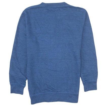 Reebok Men's Blue Crew Neck Pullover Sweatshirt M Regular Fit