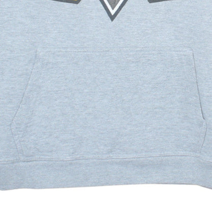 NHL Men's Grey Pullover Hoodie Size L Sports Fleece Sweatshirt