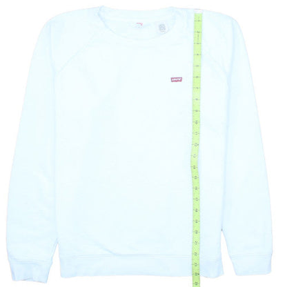 Levi's Men's White XS Crew Neck Pullover Sweatshirt