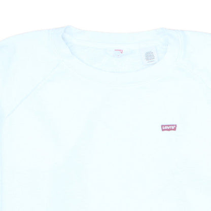 Levi's Men's White XS Crew Neck Pullover Sweatshirt