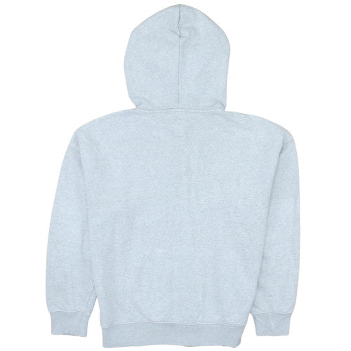 GAP Teens Grey Full Zip Hoodie L Logo Fleece Sweatshirt