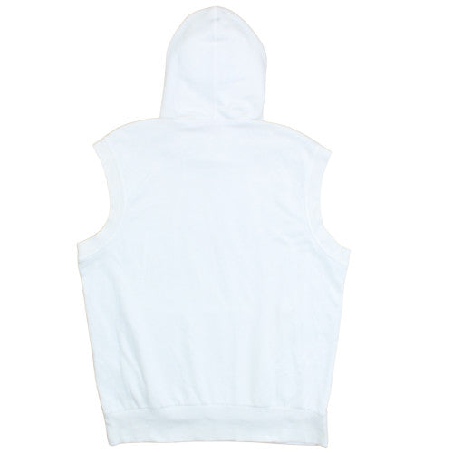 Puma Men’s White Sleeveless Hoodie Vest M Sports Gym Cotton Blend