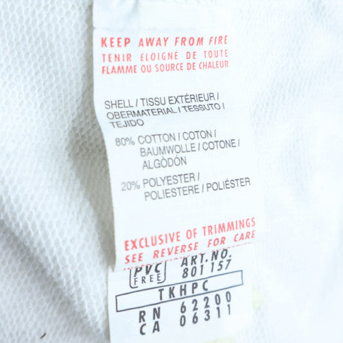 Puma Men’s White Sleeveless Hoodie Vest M Sports Gym Cotton Blend