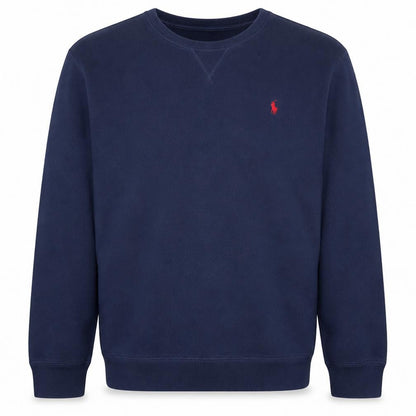 Ralph Lauren Teens Blue Pullover Sweatshirt L Logo Crew Neck