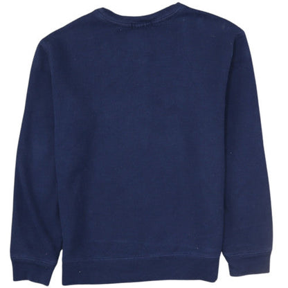 Ralph Lauren Teens Blue Pullover Sweatshirt L Logo Crew Neck