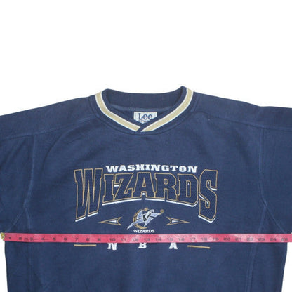Lee Sport Men’s Blue Washington Wizards Sweatshirt L Vintage NBA