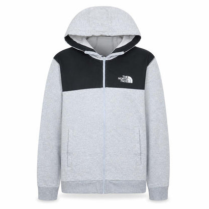 The North Face Men's Grey Full Zip Hoodie Size M Outdoor Fleece