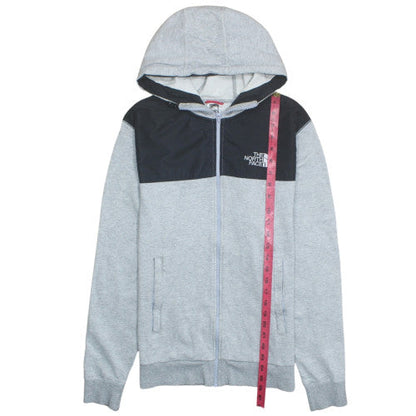 The North Face Men's Grey Full Zip Hoodie Size M Outdoor Fleece