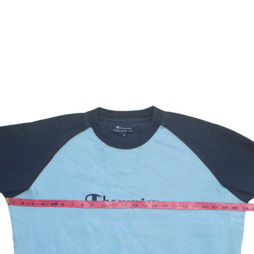 Champion Men's Blue XL Crew Neck Pullover Sweatshirt