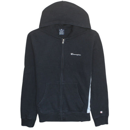 Champion Men's Black Medium Full Zip Hoodie Sweatshirt